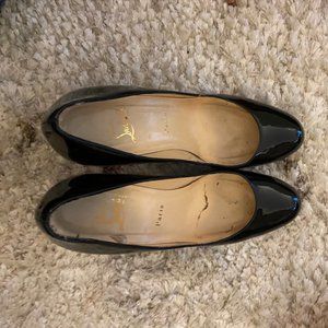 Christian Louboutin Black Simple Pumps